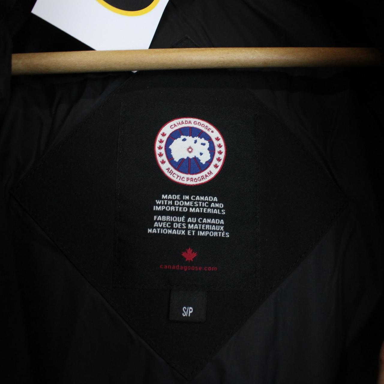 Canada Goose Black Emory Parka Down Coat with Fur Trim