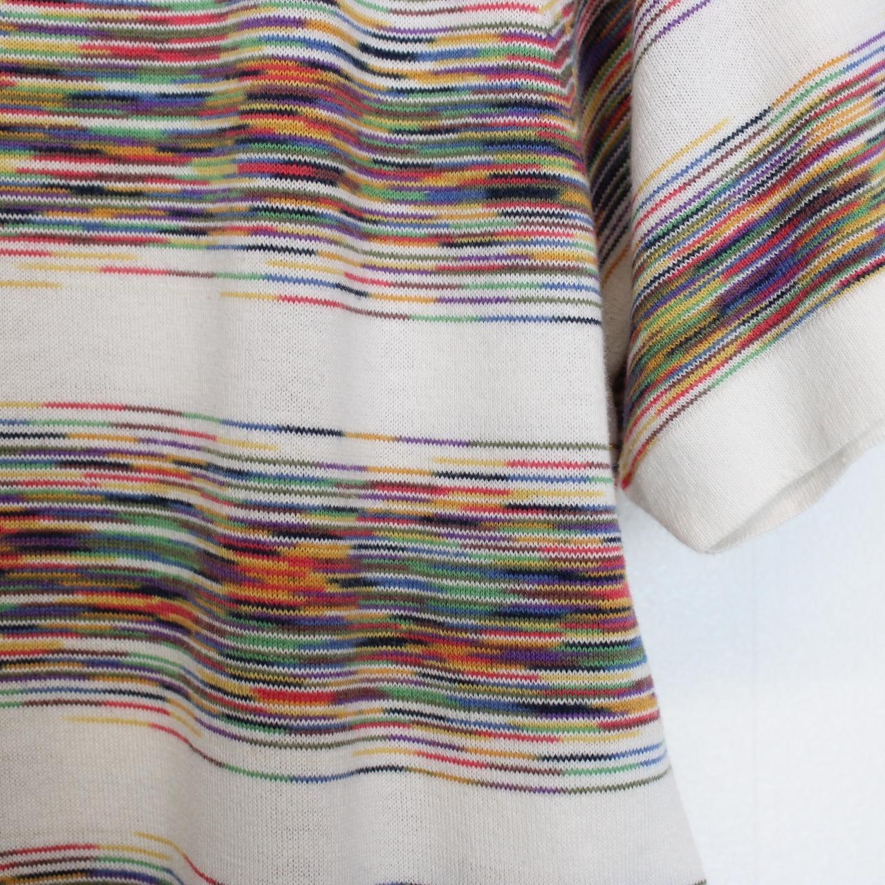 Missoni Multicoloured Striped Short Sleeve Cotton T-Shirt
