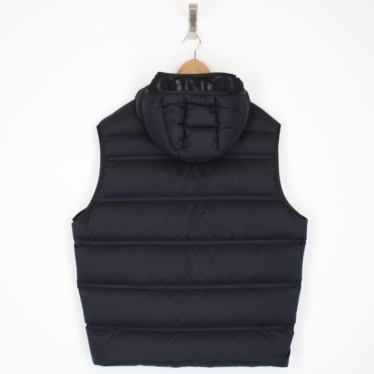 Moncler Tamega Navy Blue Hooded Down Gilet / Bodywarmer