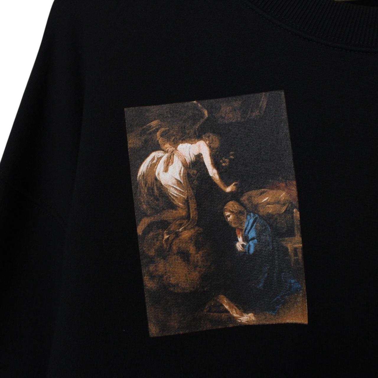 Off White Black and Multicoloured Caravaggio Lute Skate Slim Sweatshirt Jumper