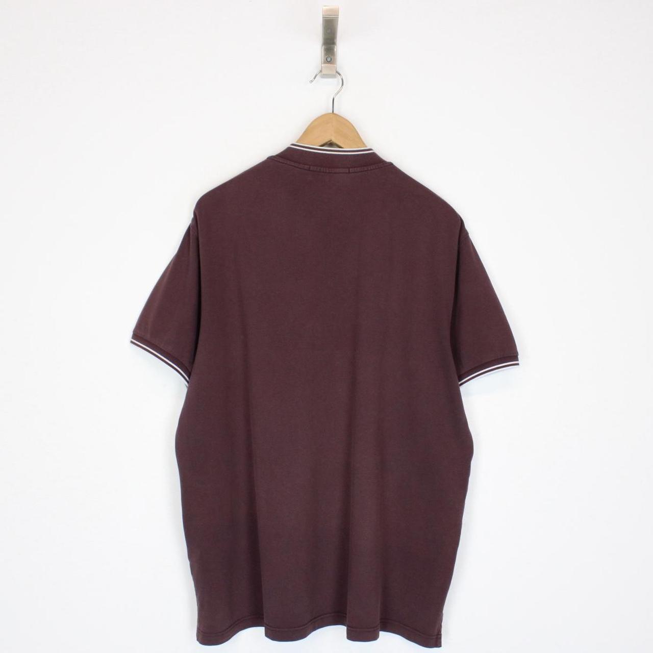 Stone Island SS 2018 Brown Short Sleeve Round Neck Compass Polo Shirt