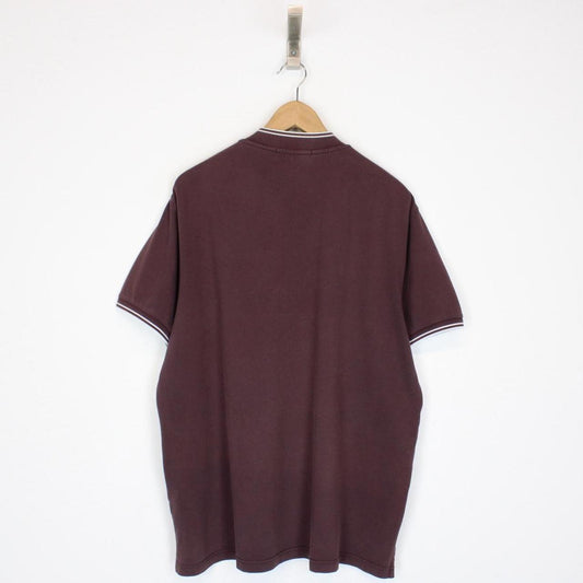 Stone Island SS 2018 Brown Short Sleeve Round Neck Compass Polo Shirt