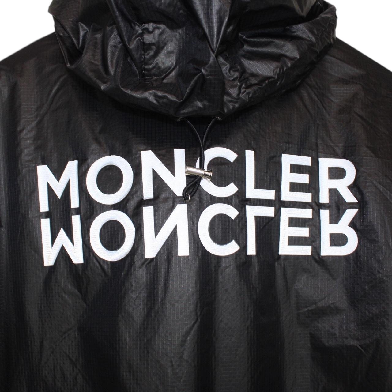 Moncler Ebizo Navy Blue Full Zip Reflective Logo Nylon Windbreaker Jacket