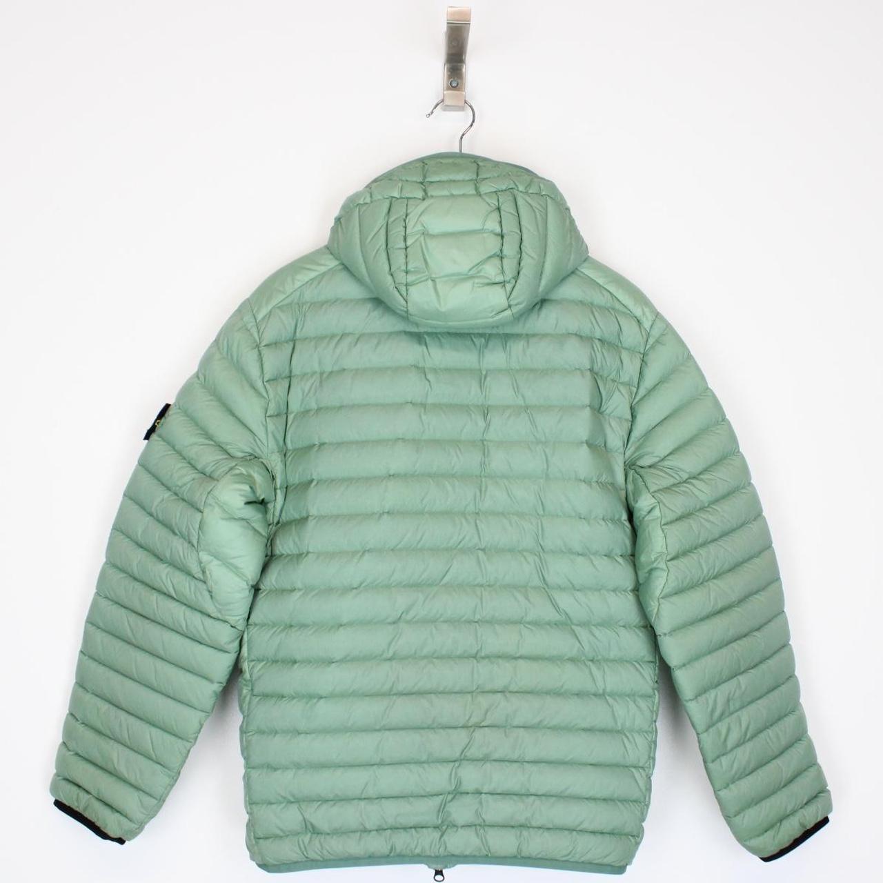 Stone Island AW 2022 Loom Woven Chambers R-Nylon Green Down Jacket