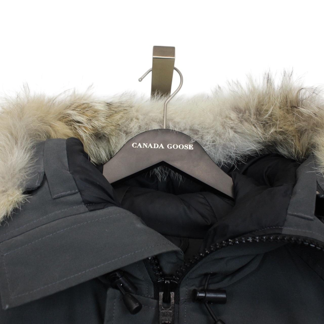 Canada Goose Graphite Grey Chilliwack Bomber Down Jacket with Fur Trim