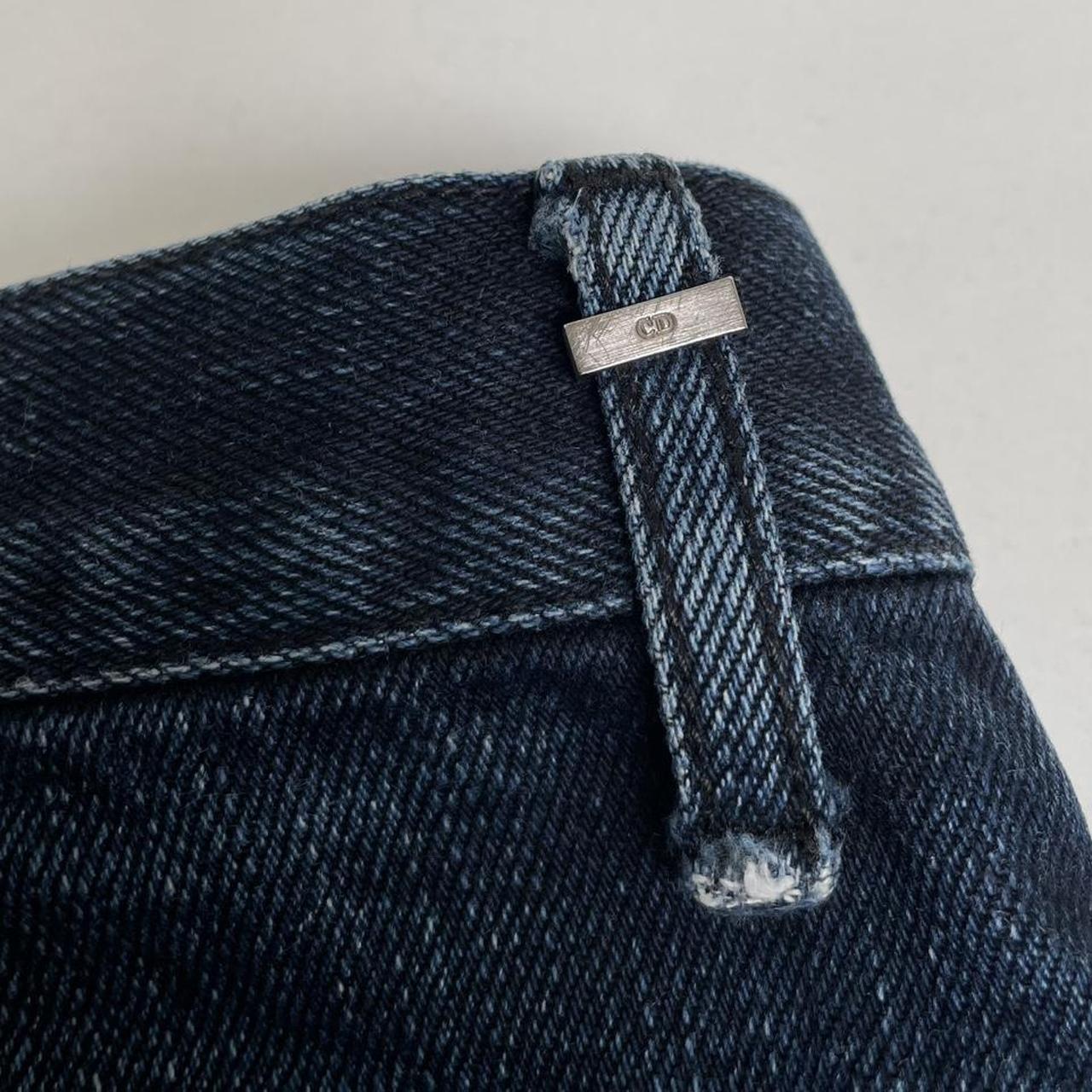 Dior Kris Van Assche Navy Blue Tapered Fit Denim Jeans