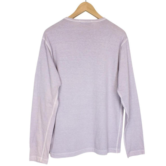 Stone Island SS 2018 Purple Fissato Effecr Long Sleeve Compass T-Shirt