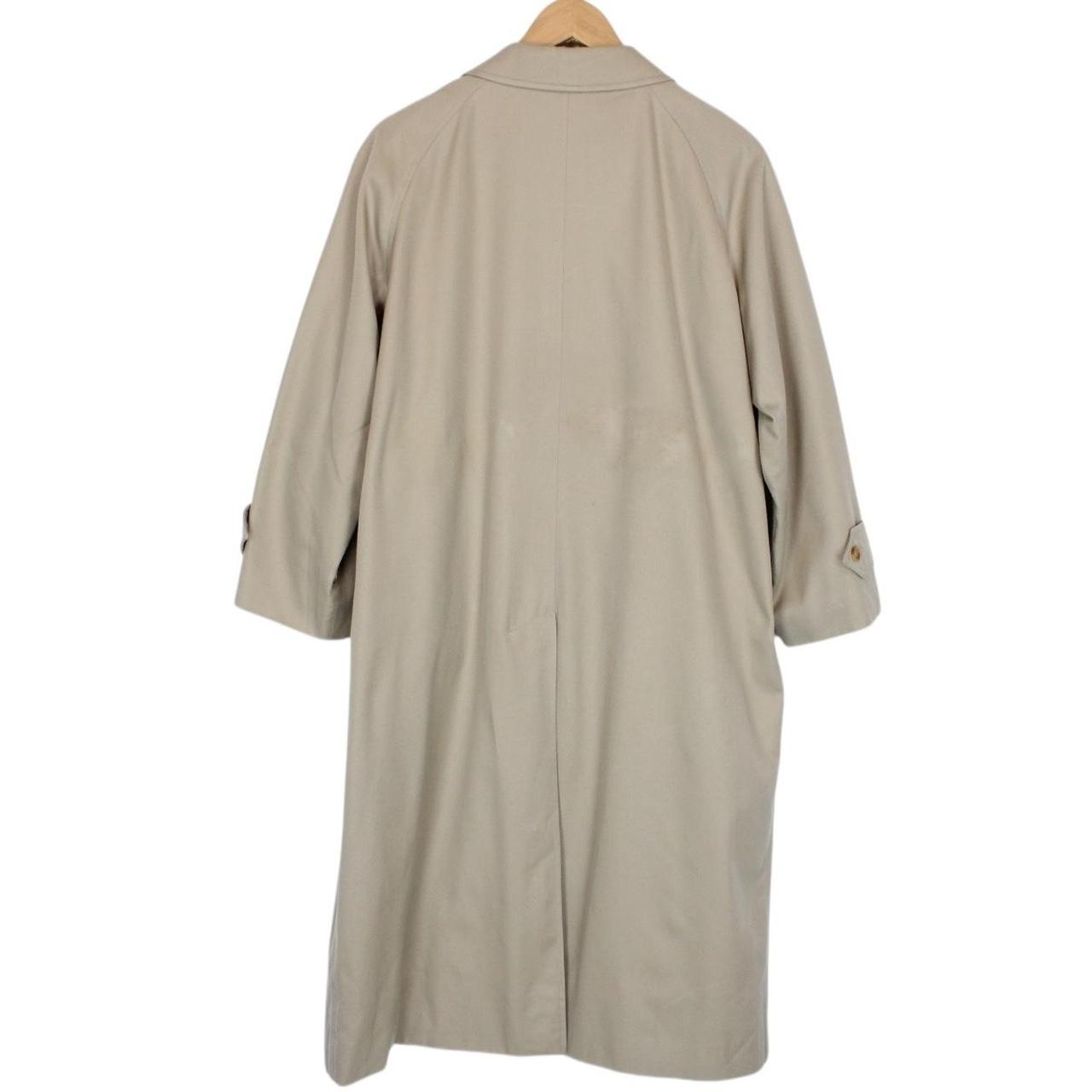 Vintage 90s Burberry Beige Single Breasted Trench Coat