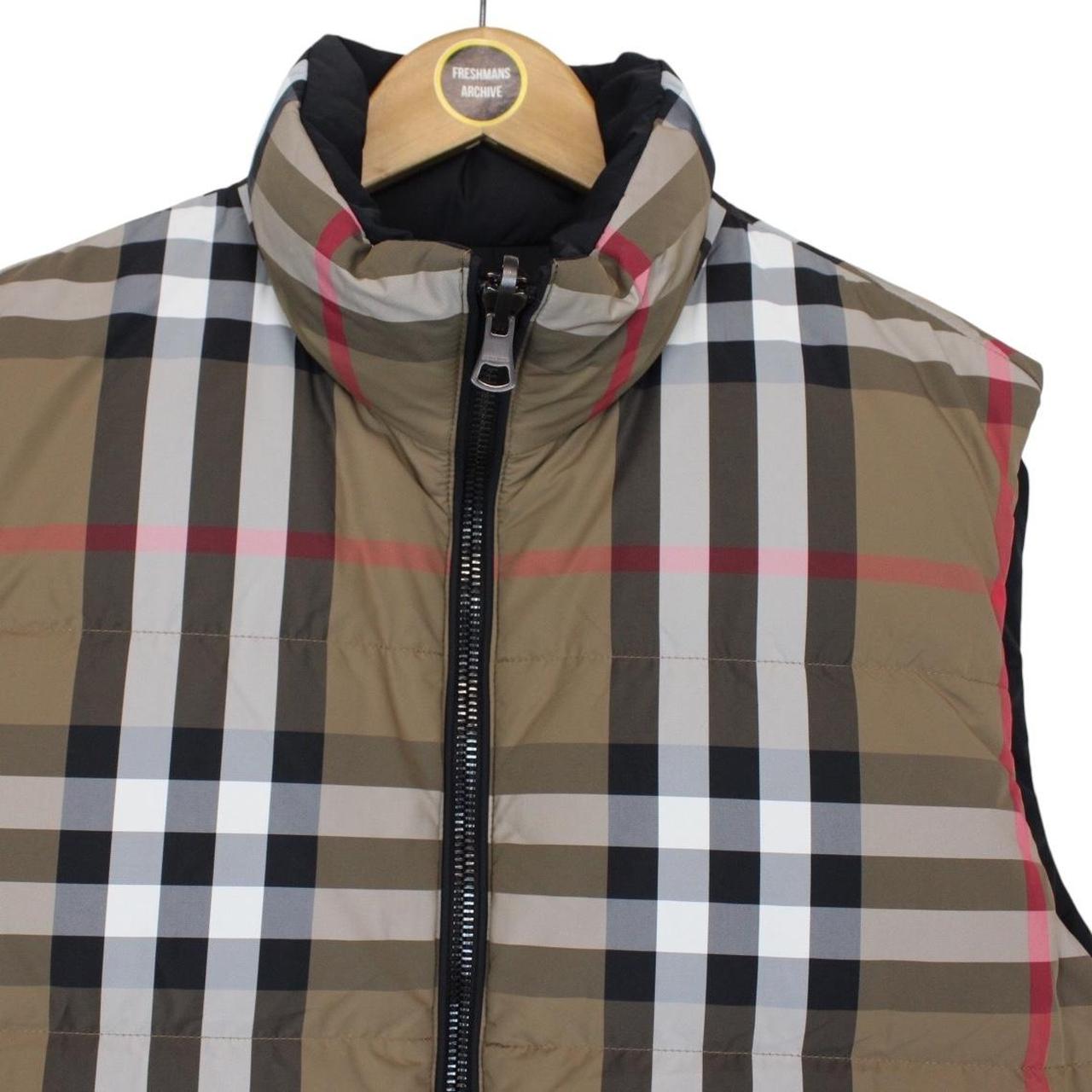Burberry ‘Lowick’ Brown and Black Reversible Nylon Down Gilet / Bodywarmer