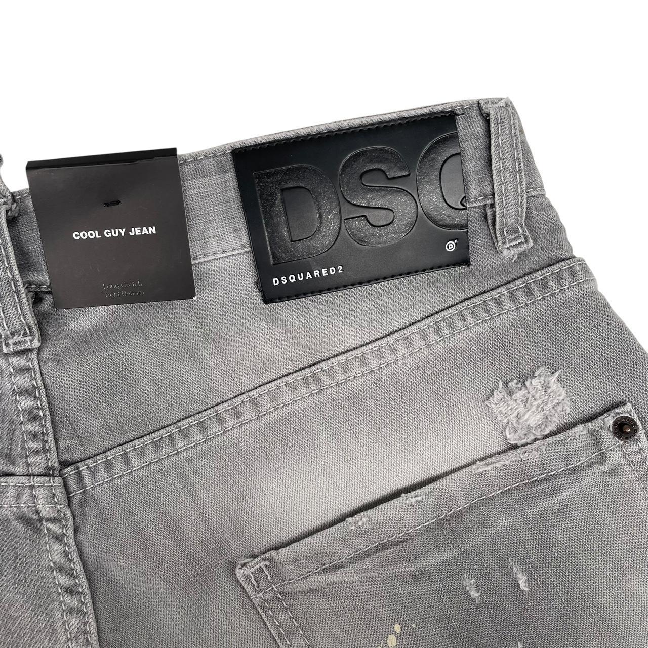 Dsquared2 Grey Cool Guy Distressed Slim Fit Jeans