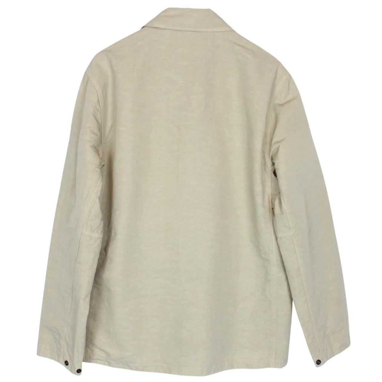 Stone Island SS 2022 Beige Tela Cotone Lino Fiammato-TC Jacket