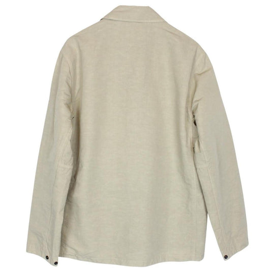 Stone Island SS 2022 Beige Tela Cotone Lino Fiammato-TC Jacket