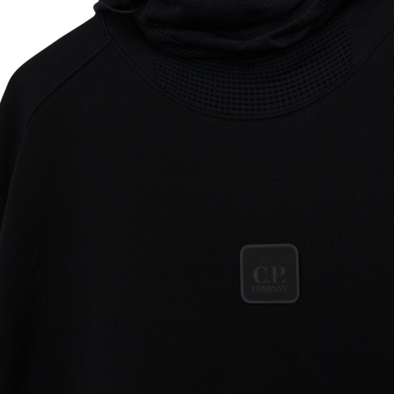 CP Company Metropolis Black Cotton Ninja Face Mask Hoodie Jumper
