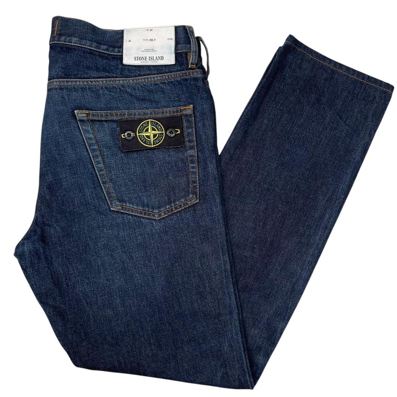 Stone Island SS 2016 Navy Blue RE-T Fit Denim Jeans