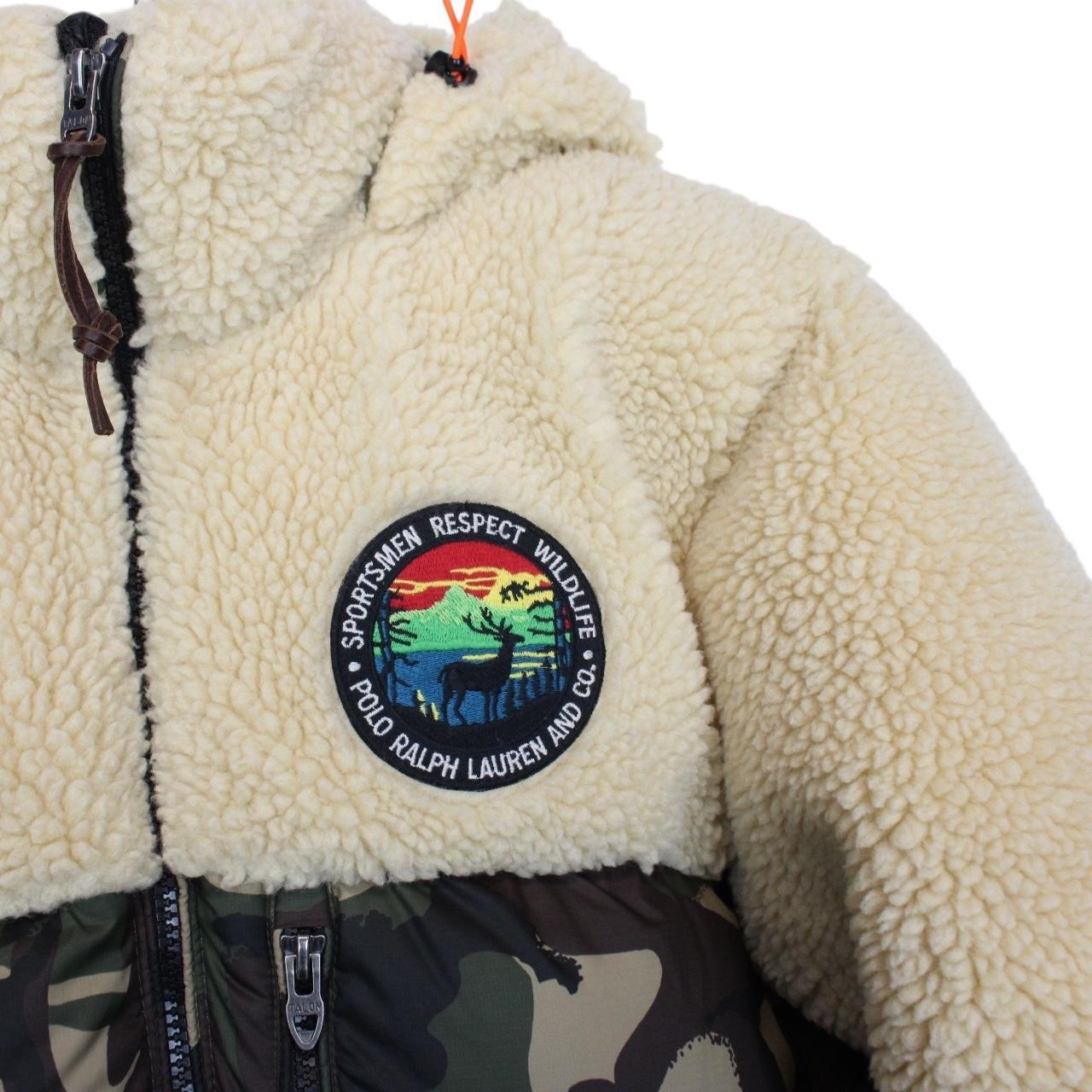 Polo Ralph Lauren Sportsmen Beige and Camo Down Puffer Jacket