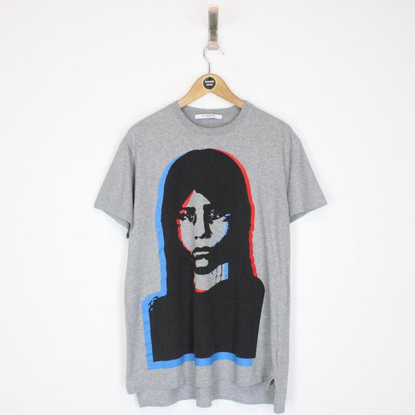 Givenchy Paris Grey and Multicoloured Abstract Girl Short Sleeve T-Shirt