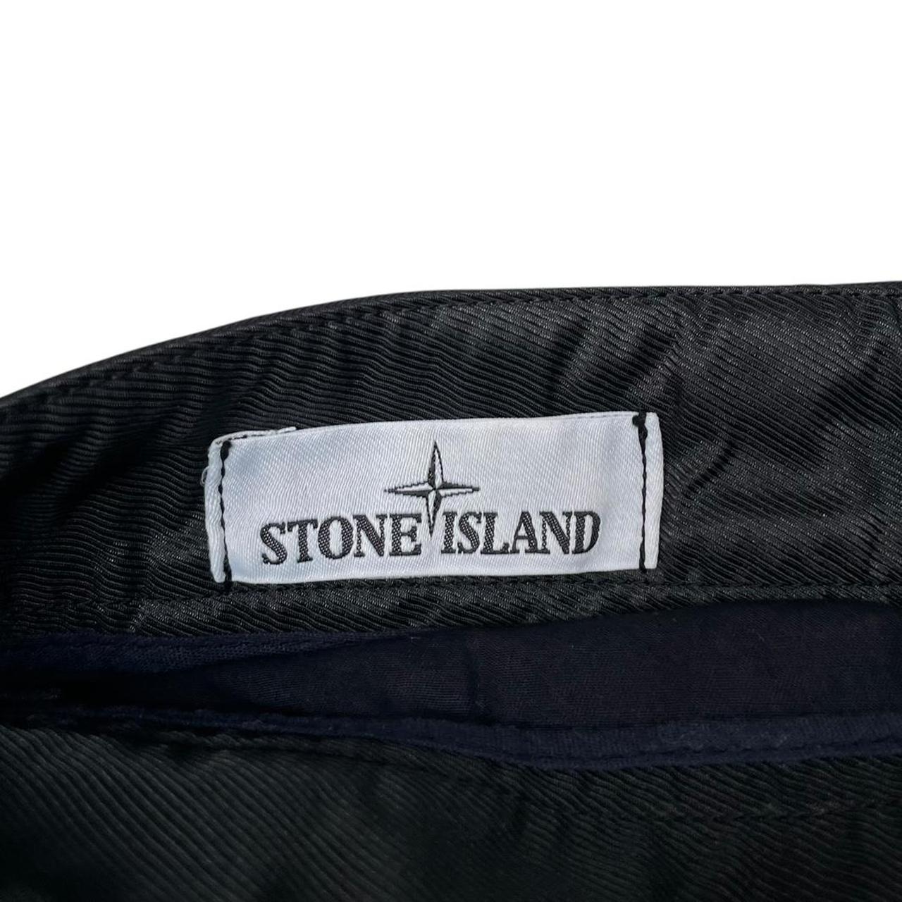 Stone Island SS 2018 Navy Blue Bermuda Cotton Cargo Shorts