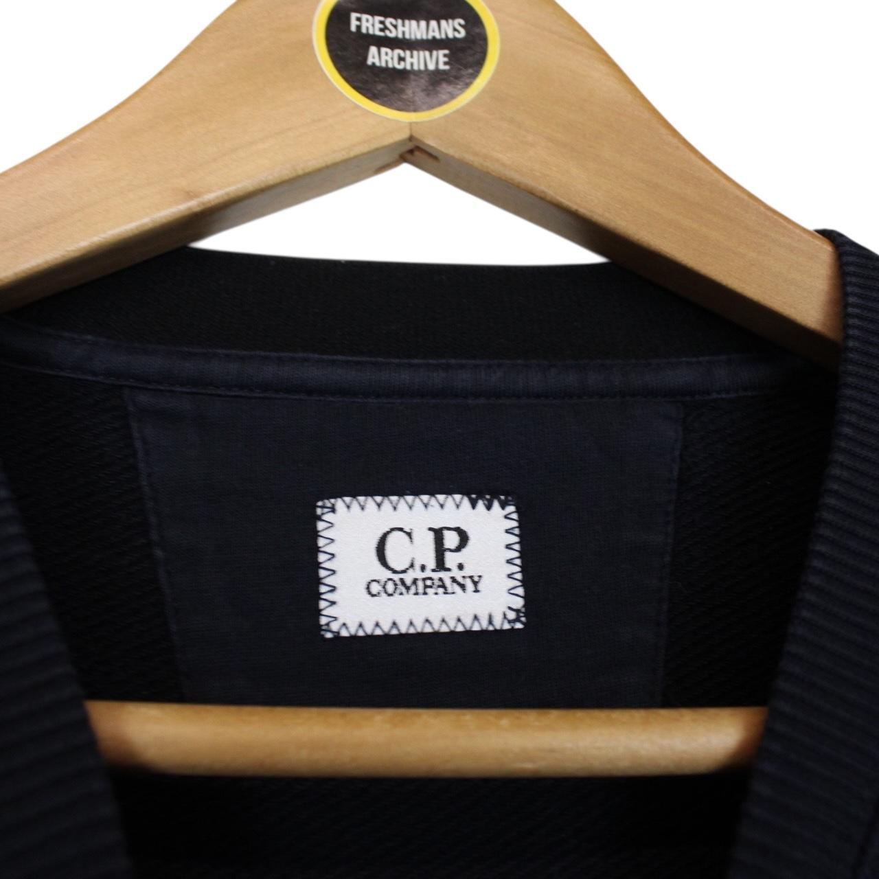 CP Company Navy Blue Goggle Lens Cotton Sweatshirt Jumper