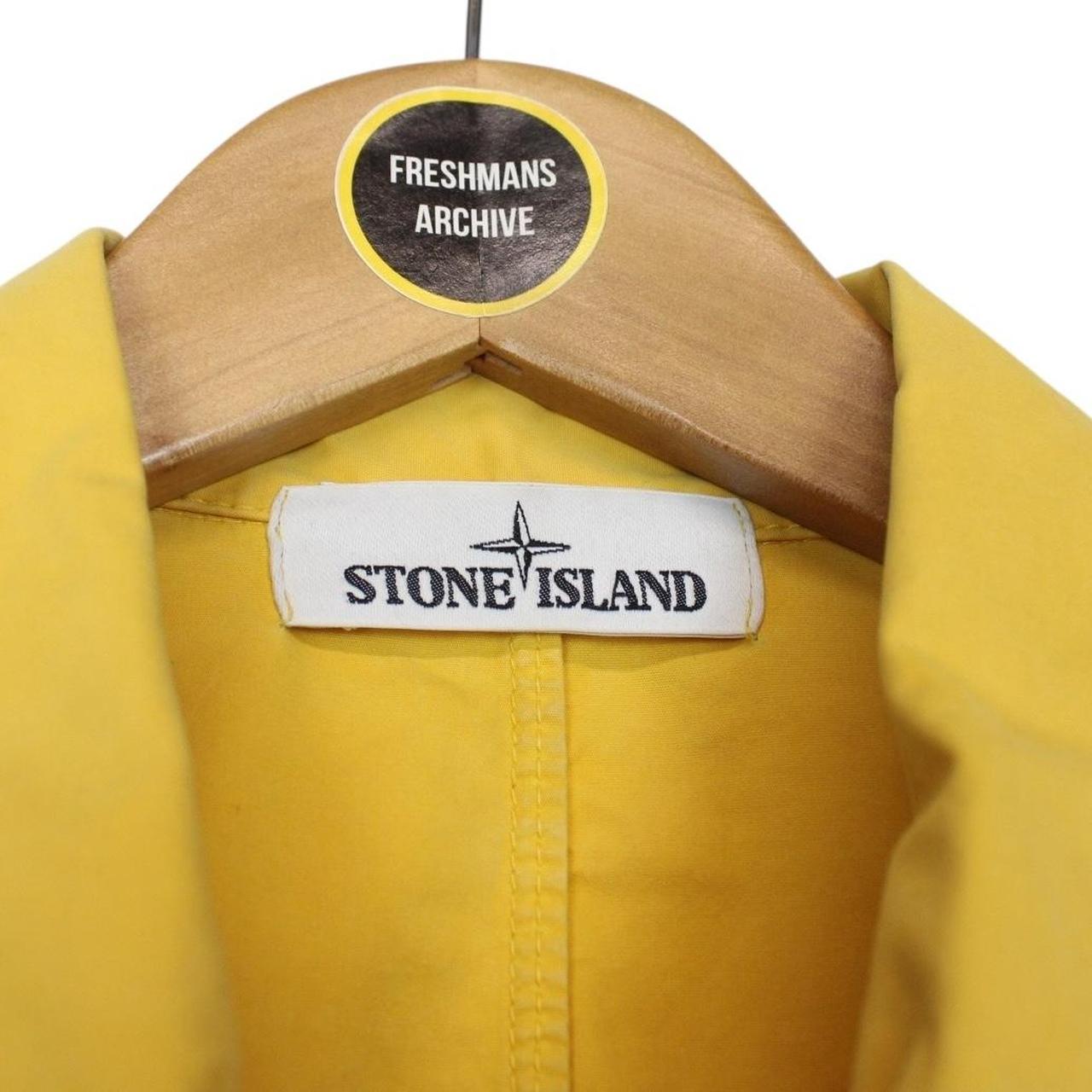 Stone Island SS 2024 Yellow Full Zip Cotton Overshirt Jacket