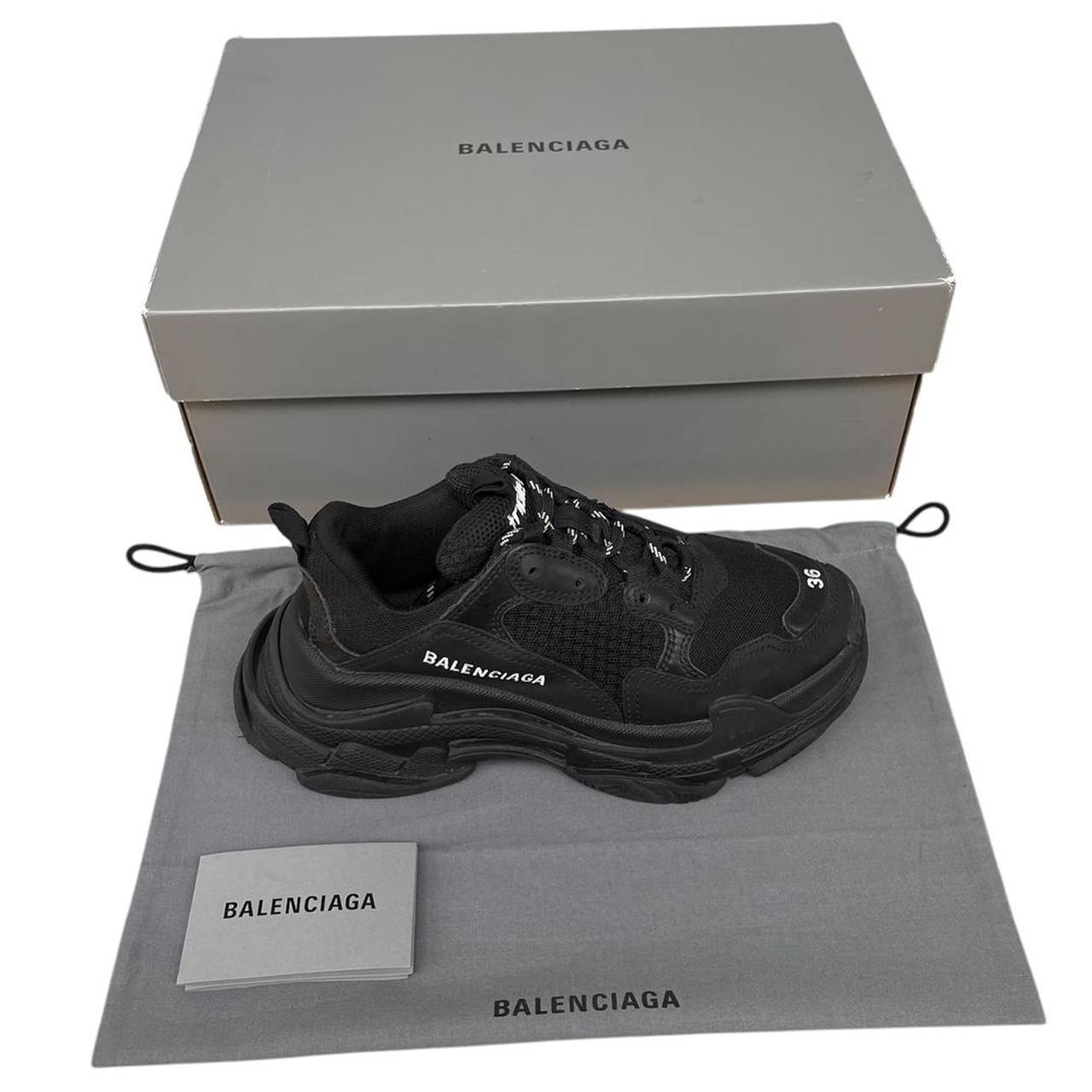 Balenciaga Triple S Black Mesh Trainers