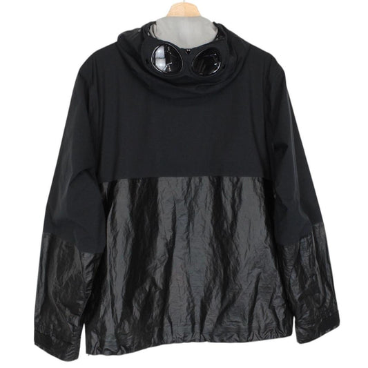 CP Company Black Goretex Infinium Full Zip Goggle Hooded Jacket