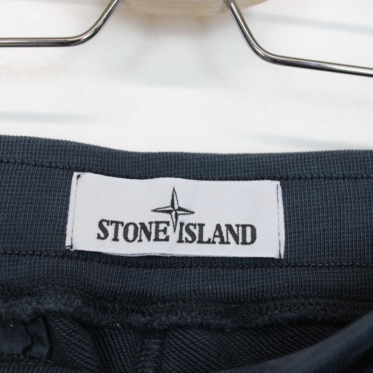 Stone Island SS 2022 Navy Blue Cotton Jogger Shorts