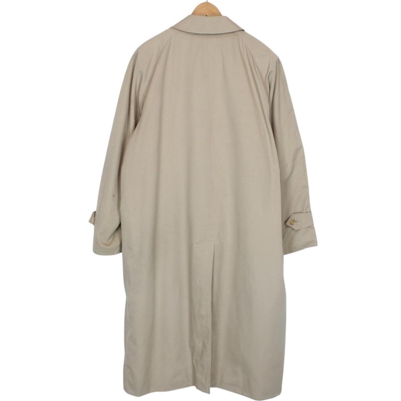 Vintage 90s Burberry Beige Single Breasted Trench Coat