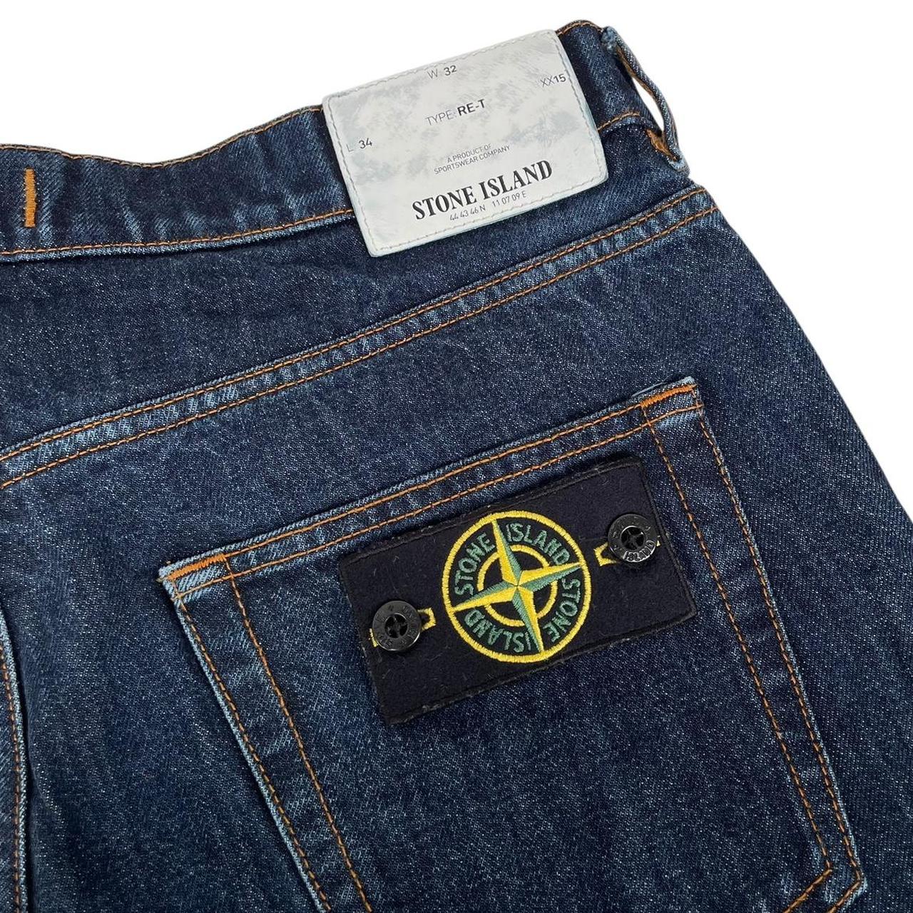 Stone Island AW 2018 Navy Blue RE-T Fit Denim Jeans