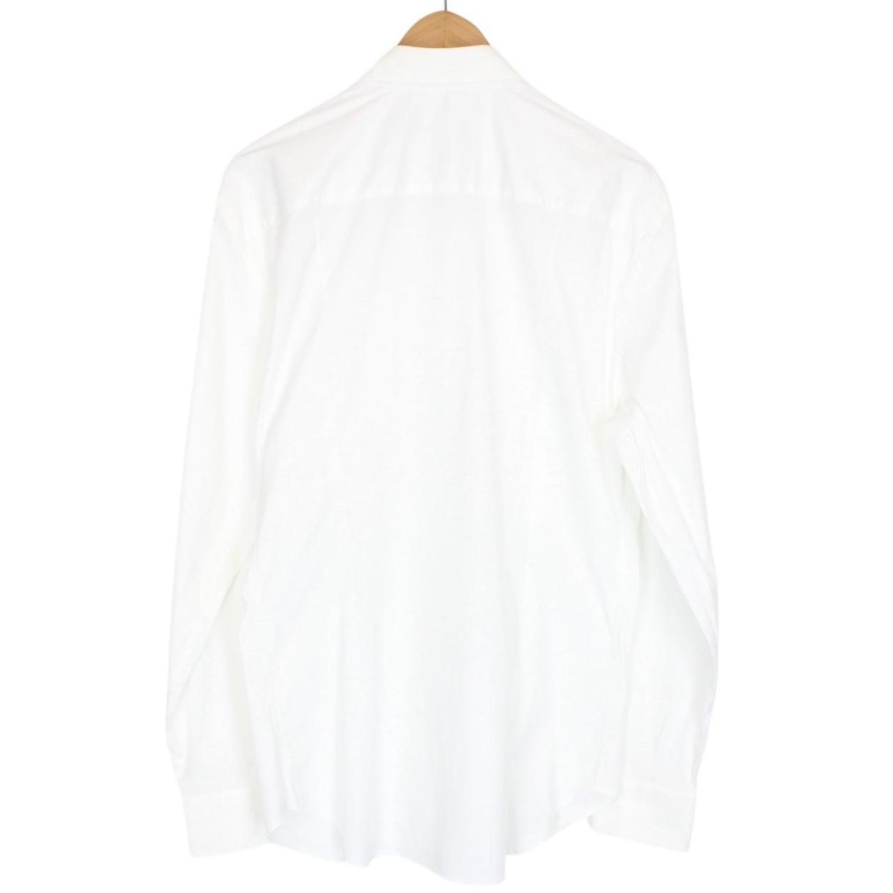 Emporio Armani White Long Sleeve Cotton/Nylon Shirt