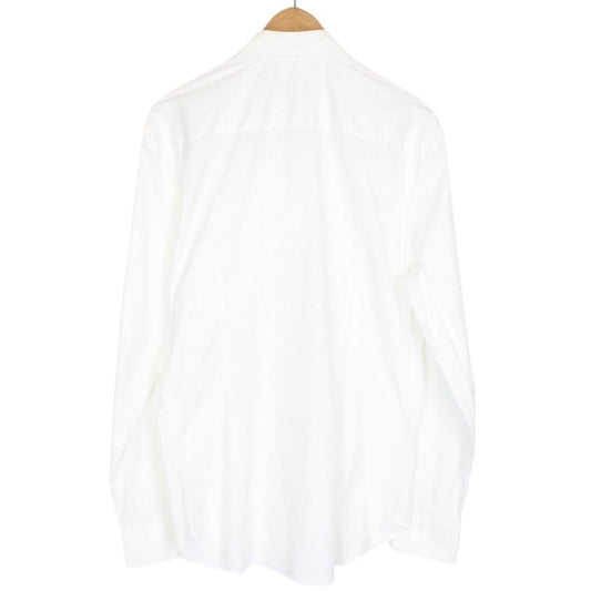 Emporio Armani White Long Sleeve Cotton/Nylon Shirt