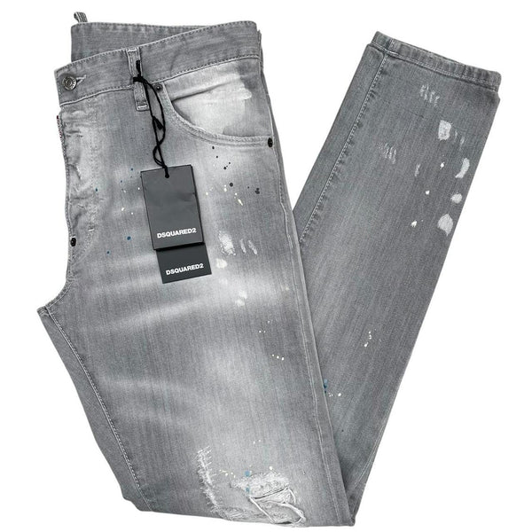 Dsquared2 Grey Cool Guy Distressed Slim Fit Jeans