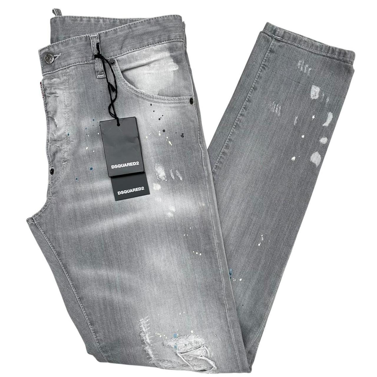 Dsquared2 Grey Cool Guy Distressed Slim Fit Jeans