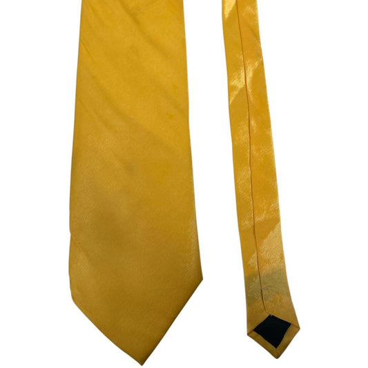 Vintage Giorgio Armani Yellow Silk Tie