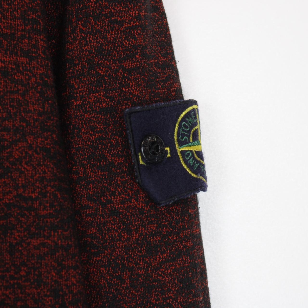 Stone Island SS 2012 Red and Black Cotton Knit Sweatshirt Jumper