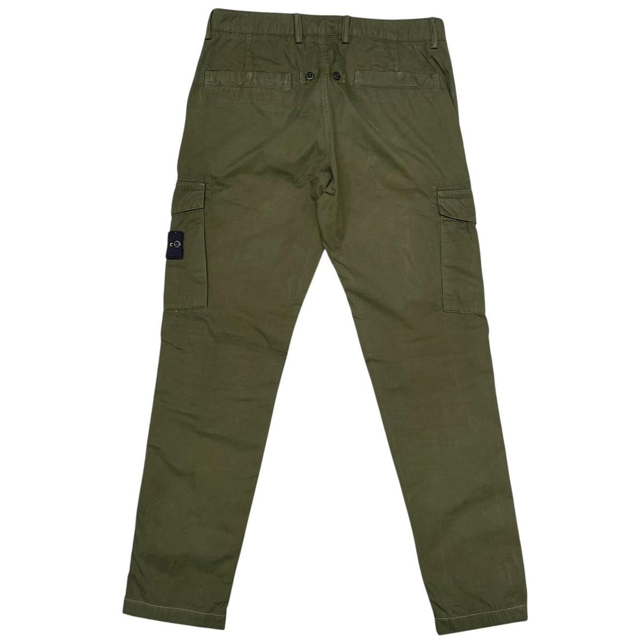 Stone Island SS 2017 Green Slim Fit Cargo Trousers