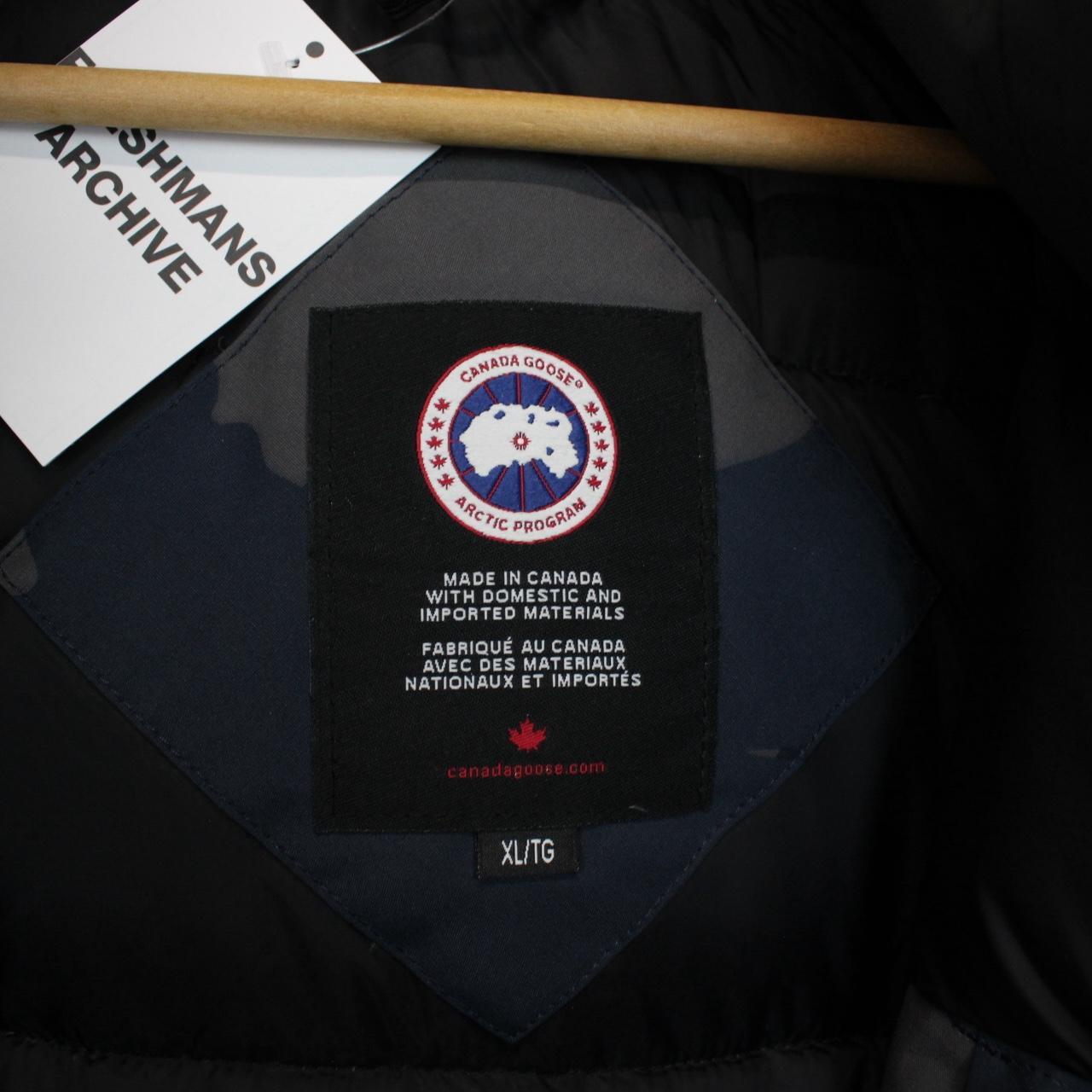 Canada Goose Blue Camo Borden Full Zip Down Jacket