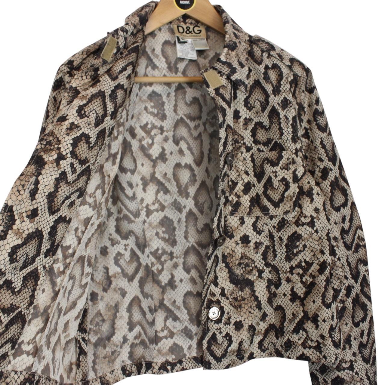 Dolce & Gabbana Multicoloured Snakeskin Nylon Jacket