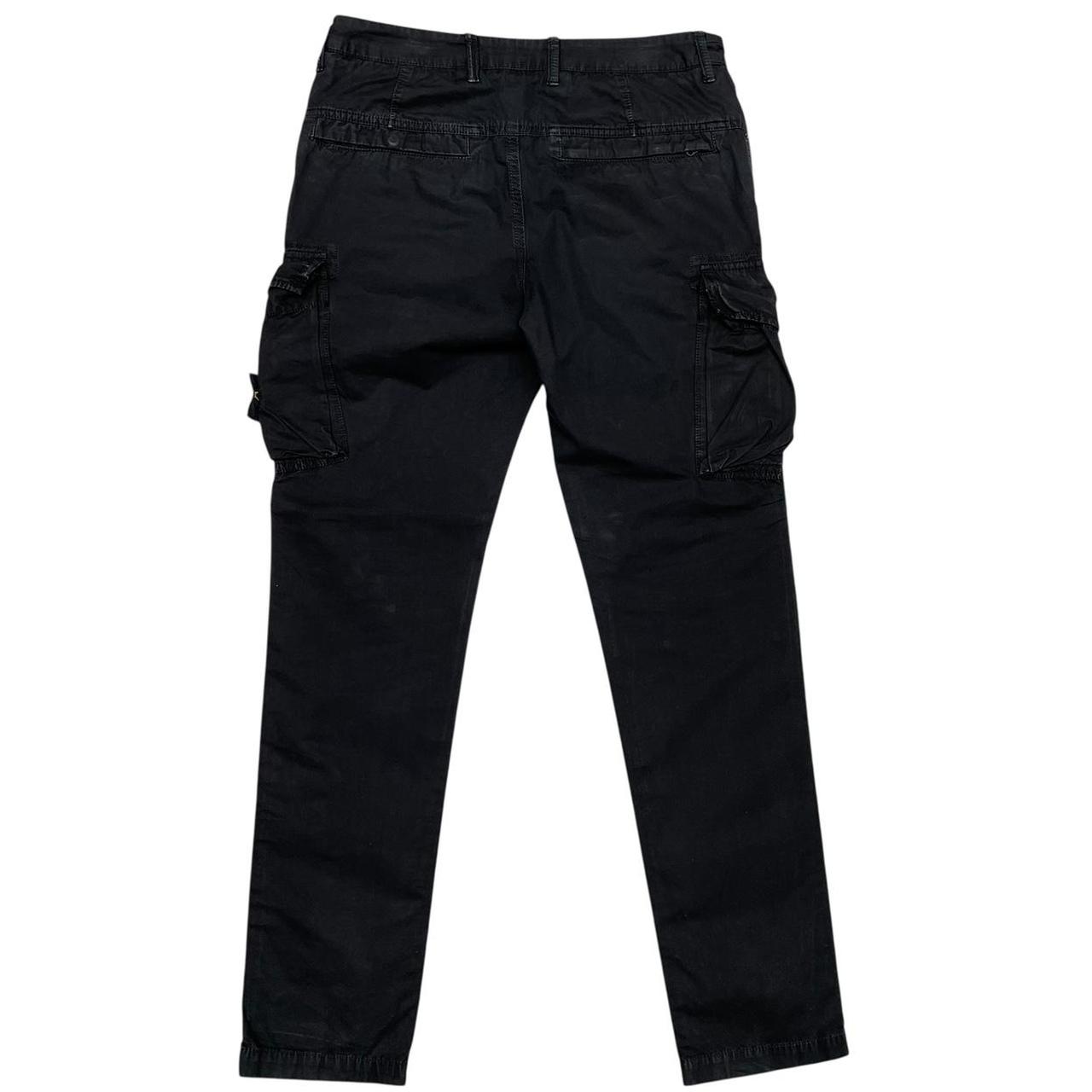 Stone Island SS 2020 Black Slim Fit Cargo Trousers