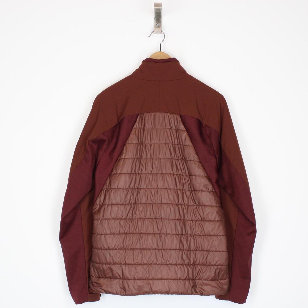 CP Company Pro-Tek Brown Full Zip Quilted Soft Shell Lens Jacket