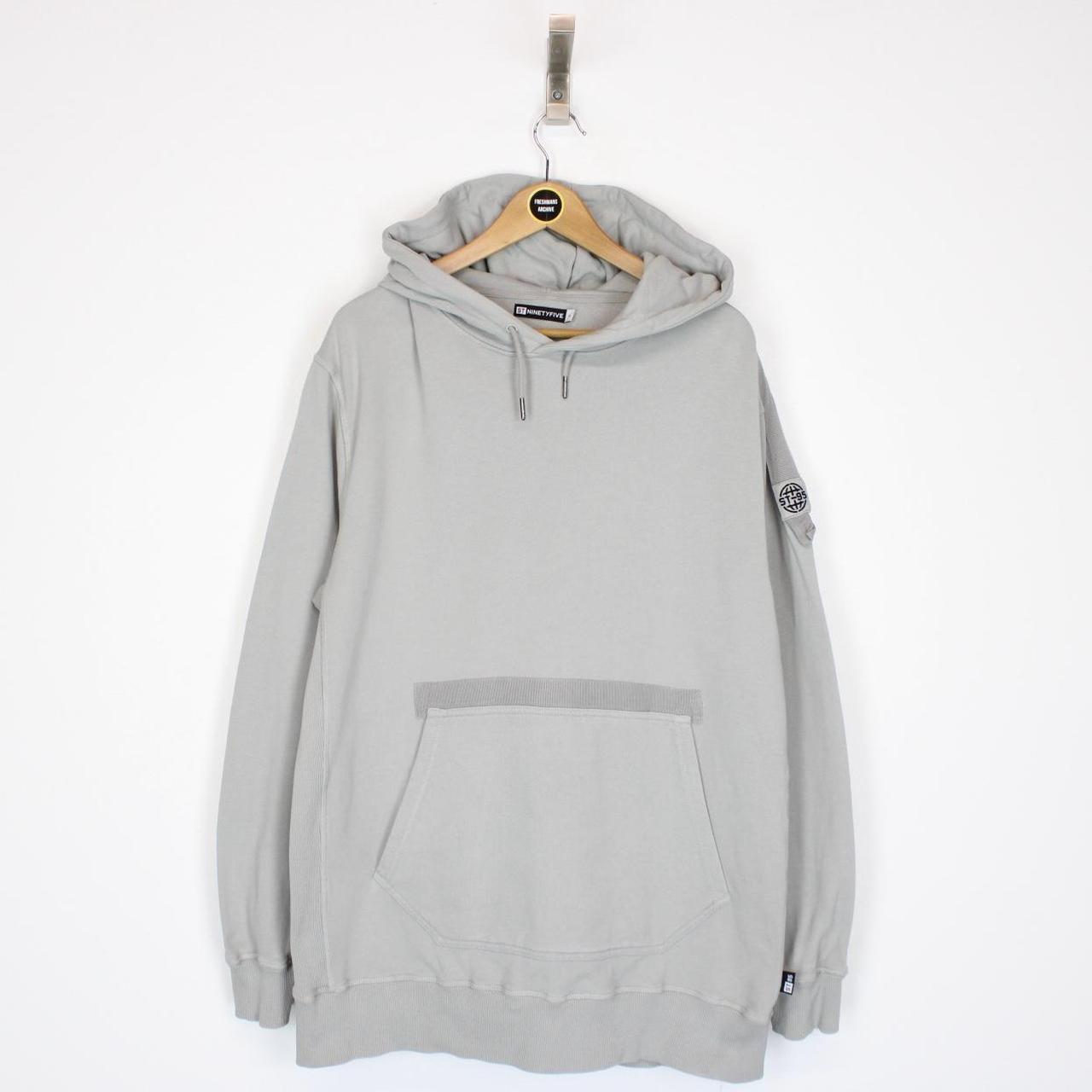 ST95 Light Grey Cotton Hoodie Jumper