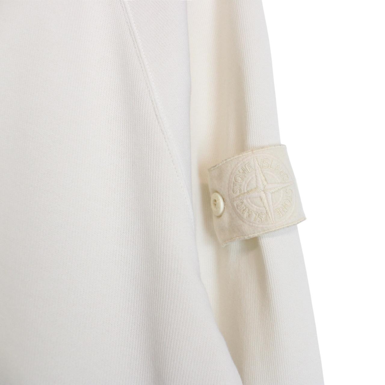 Stone Island Ghost SS 2024 Cream Cotton Sweatshirt Jumper