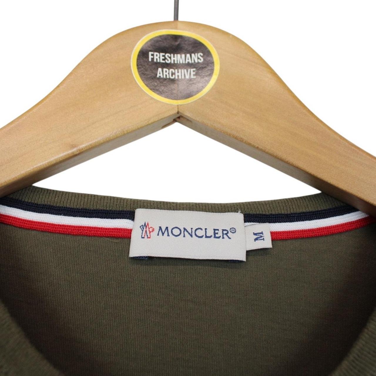 Moncler Maglia Khaki Green Classic Logo Short Sleeve T-Shirt