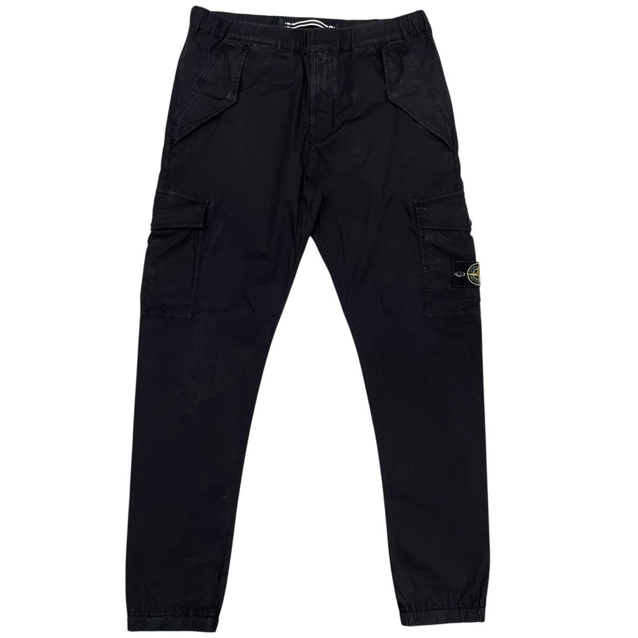 Stone Island SS 2018 Black RE-T Fit Cargo Trousers