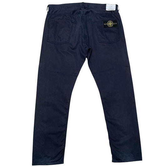 Stone Island SS 2012 Navy Blue RE-T Fit Cotton Trousers