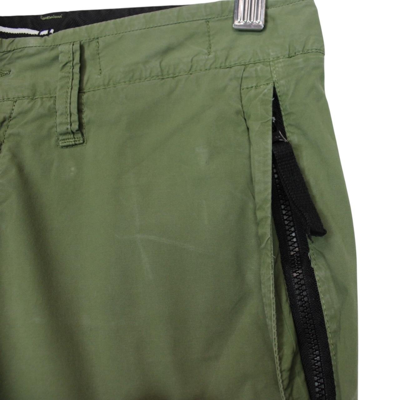 Stone Island SS 2022 Green Bermuda Cotton Cargo Shorts