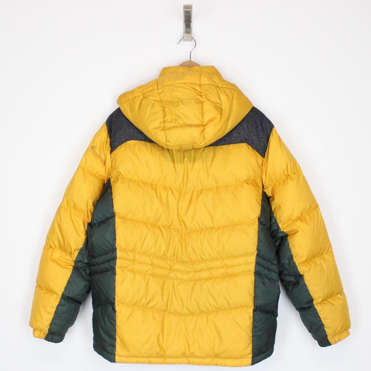 Vintage Montbell Yellow and Grey Full Zip Down Puffer Jacket