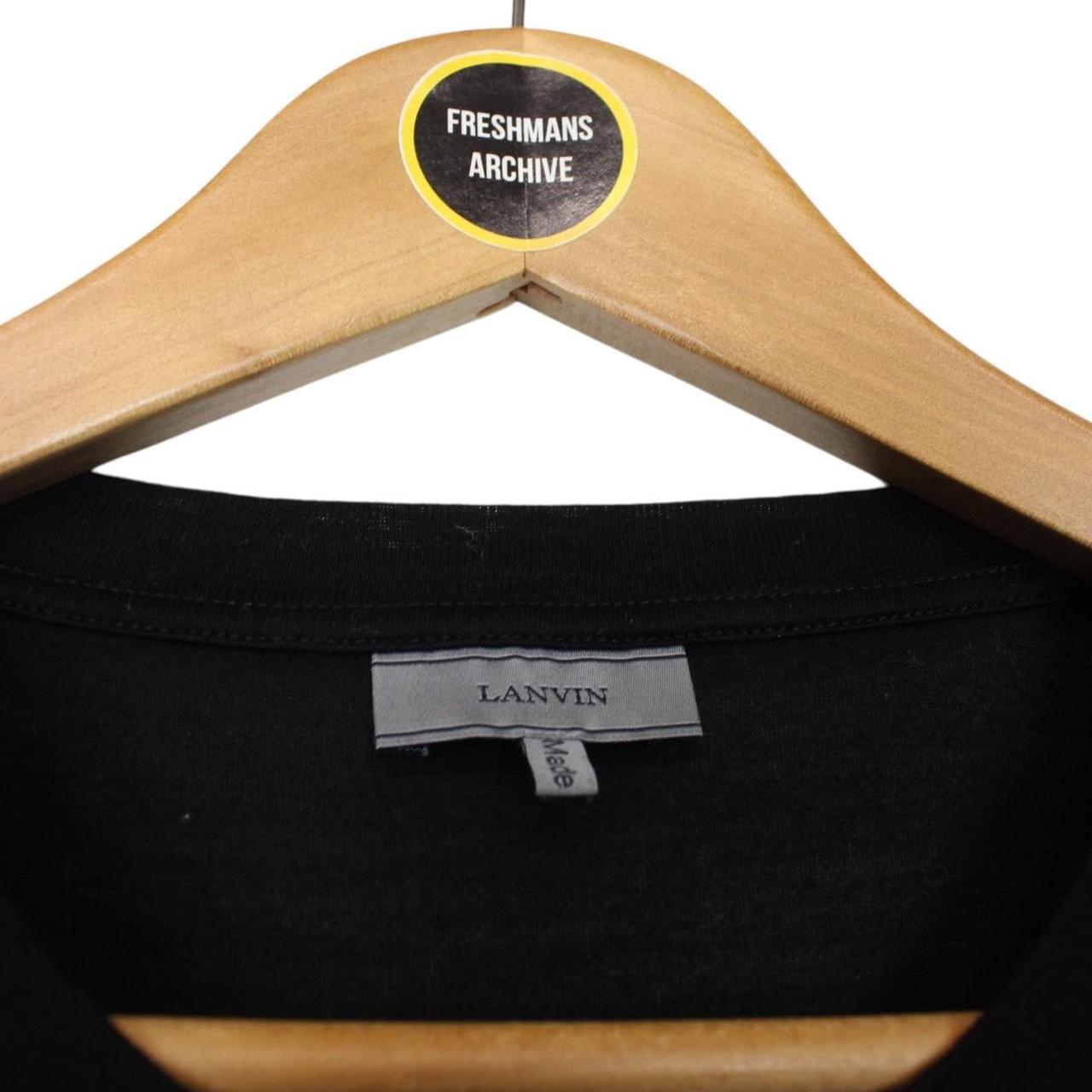 Lanvin Black and White Spider Print Short Sleeve Cotton T-Shirt