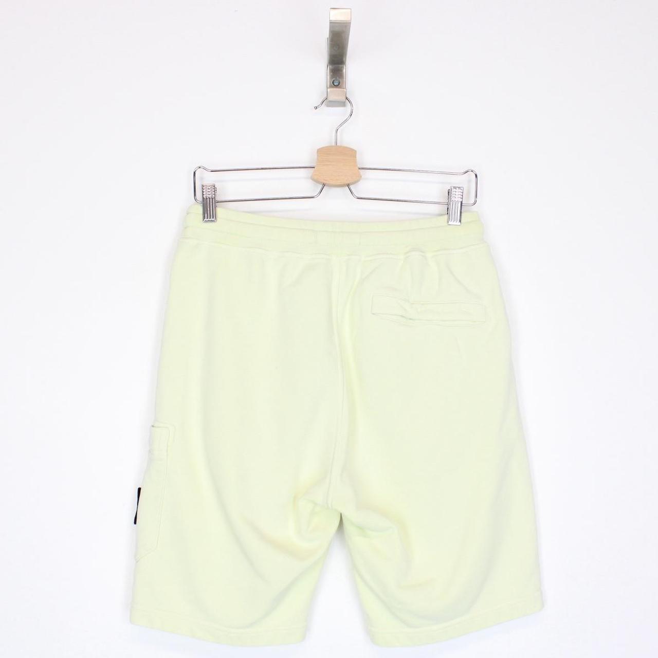 Stone Island SS 2021 Pale Green Cotton Jogger Shorts
