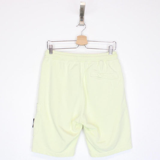 Stone Island SS 2021 Pale Green Cotton Jogger Shorts