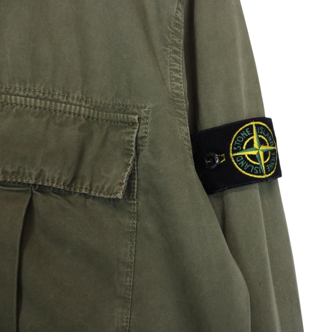 Stone Island AW 2019 Green Full Zip Cotton Overshirt Jacket